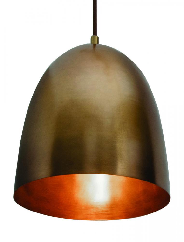 Brooklyn - Pendant - 9.5&#39;&#39; - Antique Brass Finish