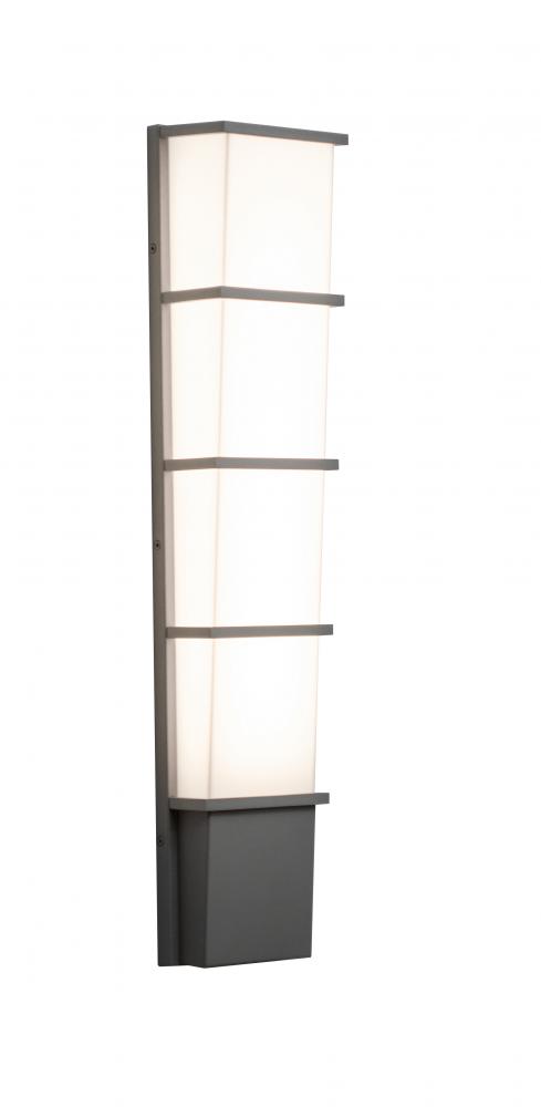 Lasalle LED Outdoor Sconce - 28&#39;&#39; - Textured Grey