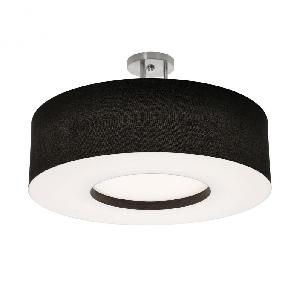 Montclair 24&#39;&#39; LED Ceiling,120-277V,5 CCT,SN w/ BK