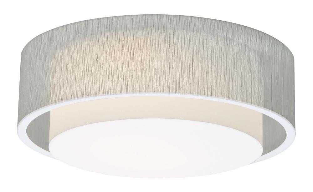 Sanibel 23&#39;&#39; LED Ceiling - White Finish Jute Shade