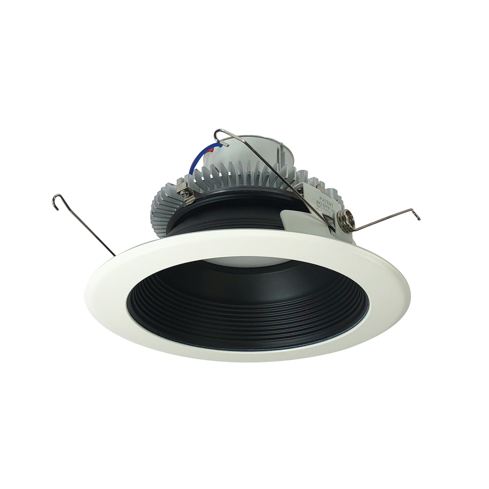 6&#34; Cobalt Click Round Retrofit Baffle, 1000lm / 12W, 3000K, Black Baffle / White Flange