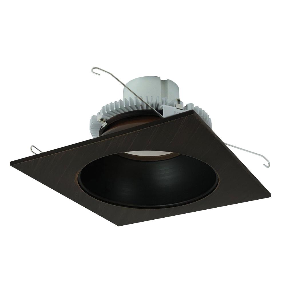 6&#34; Cobalt Click Square Retrofit Reflector with Round Aperture, 1000lm / 12W, 2700K, Bronze