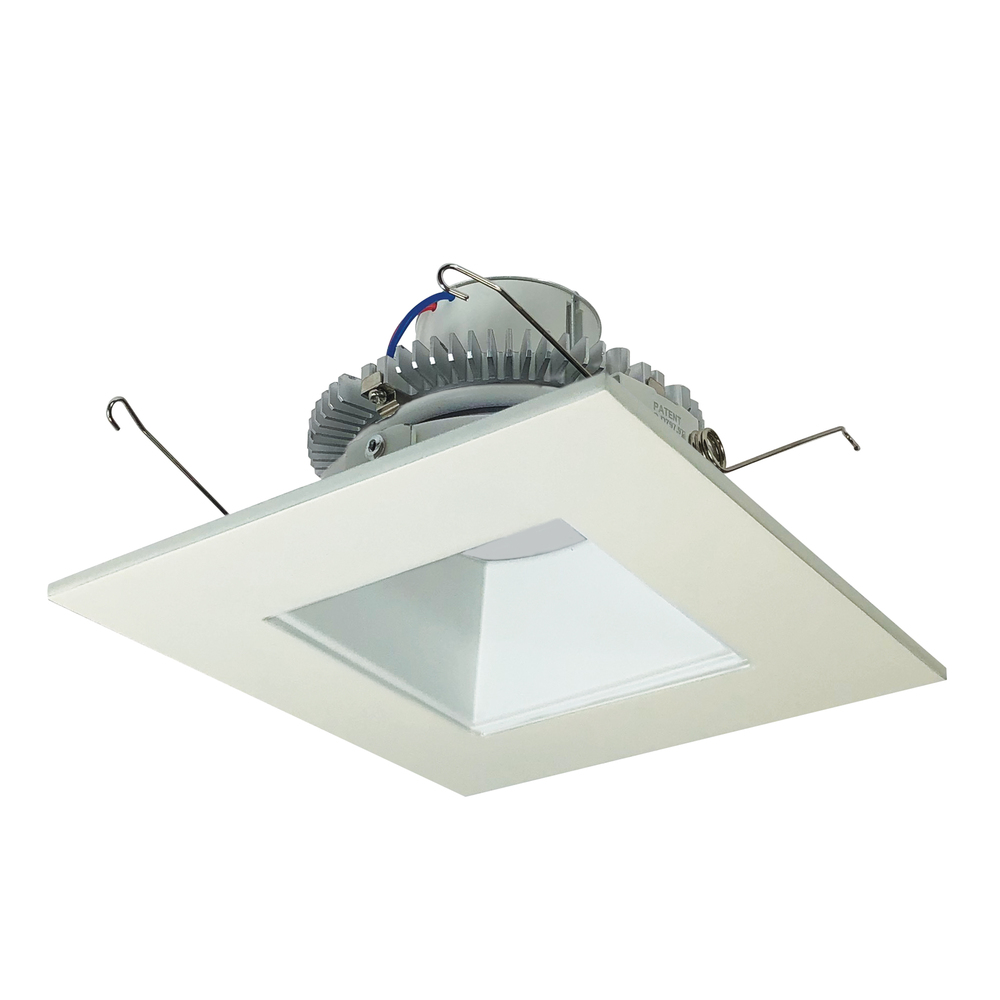 6&#34; Cobalt Click LED Retrofit, Square Reflector, 1000lm / 12W, 2700K, Matte Powder White