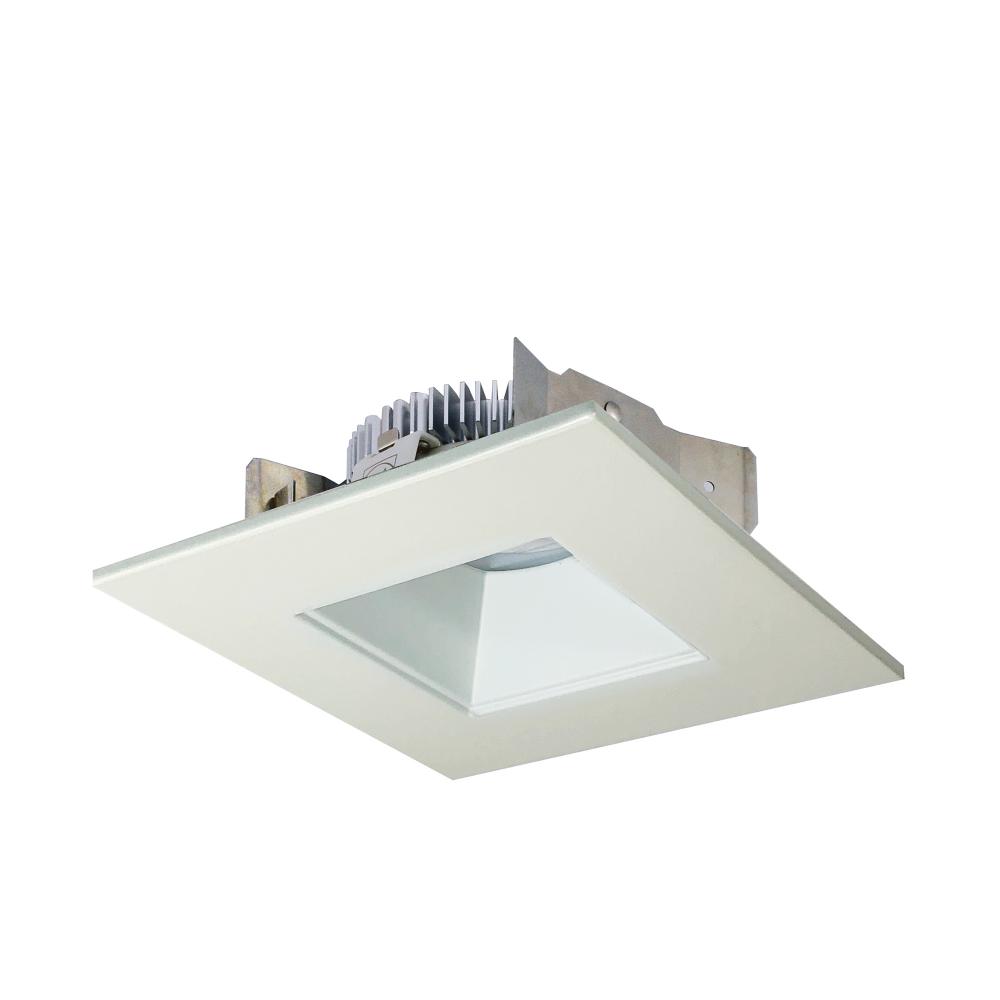 4&#34; Cobalt Shallow High Lumen LED Trim, Square/Square Regress, 850lm, 2700K, White