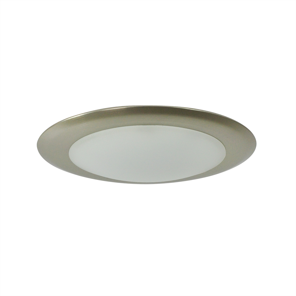 6&#34; AC Opal LED Surface Mount, 1150lm / 16.5W, 4000K, Natural Metal finish