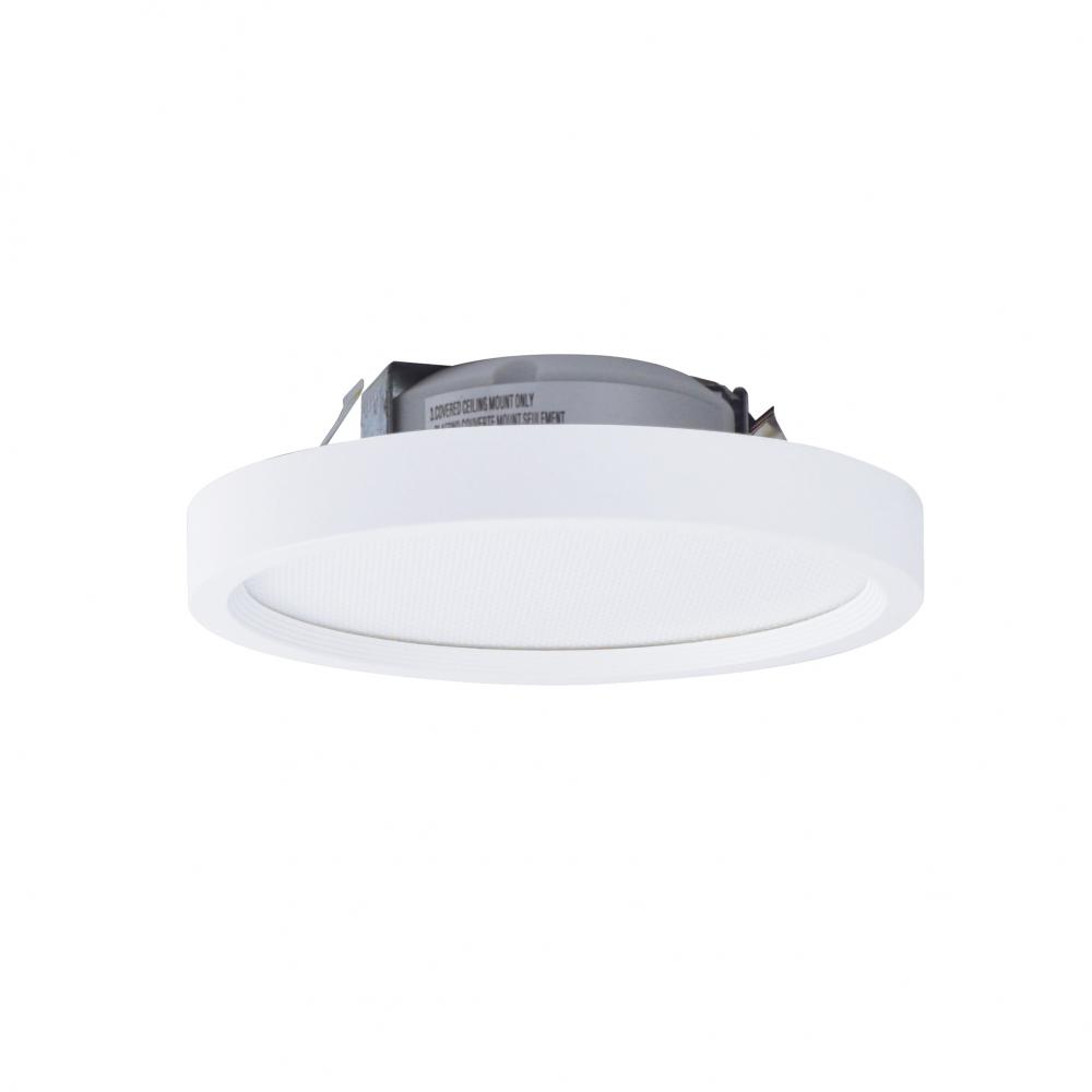 4&#34; SURF Round LED Surface Mount, 850lm / 11W, 2700K, White finish