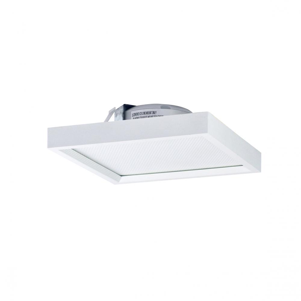 4&#34; SURF Square LED Surface Mount, 750lm / 11W, 2700K, White finish