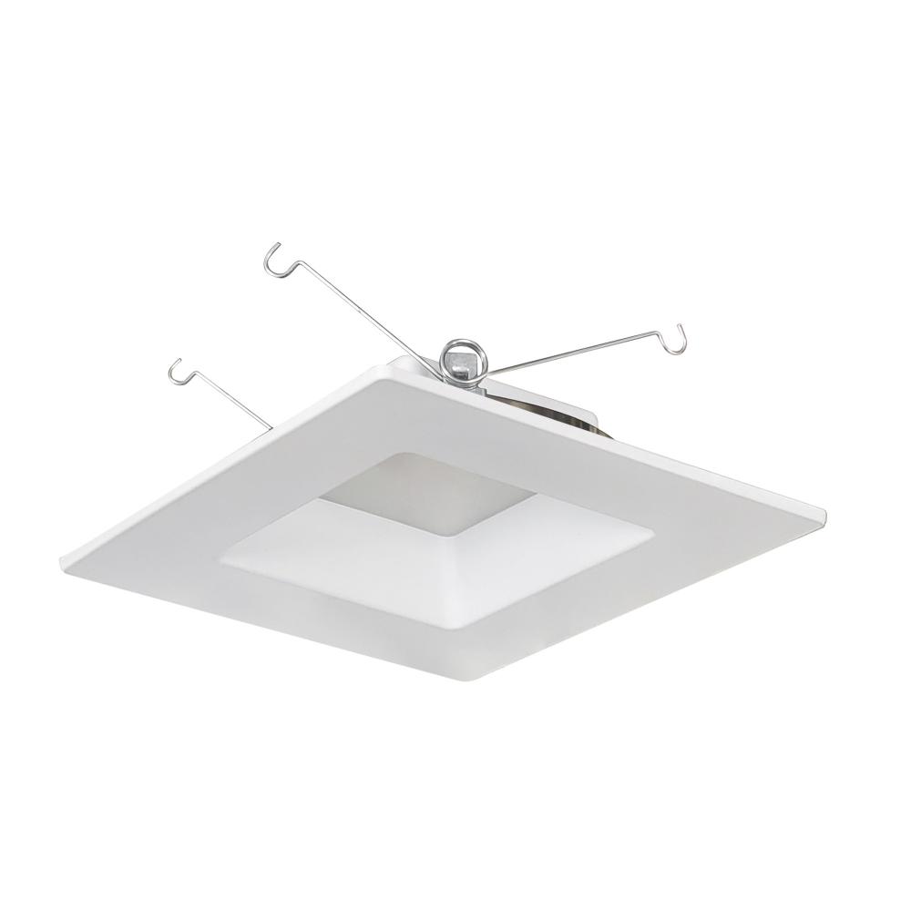 6&#34; AC Onyx Square LED Retrofit Reflector, 1100lm / 17W, 2700K, White Finish