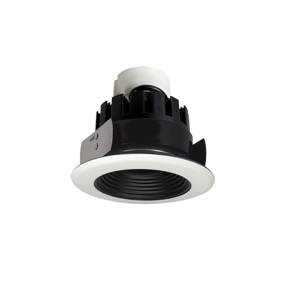 4&#34; Marquise III Retrofit, Black Baffle/White Flange, 120-277V; 0-10V Dimming, 1300lm / 12W,