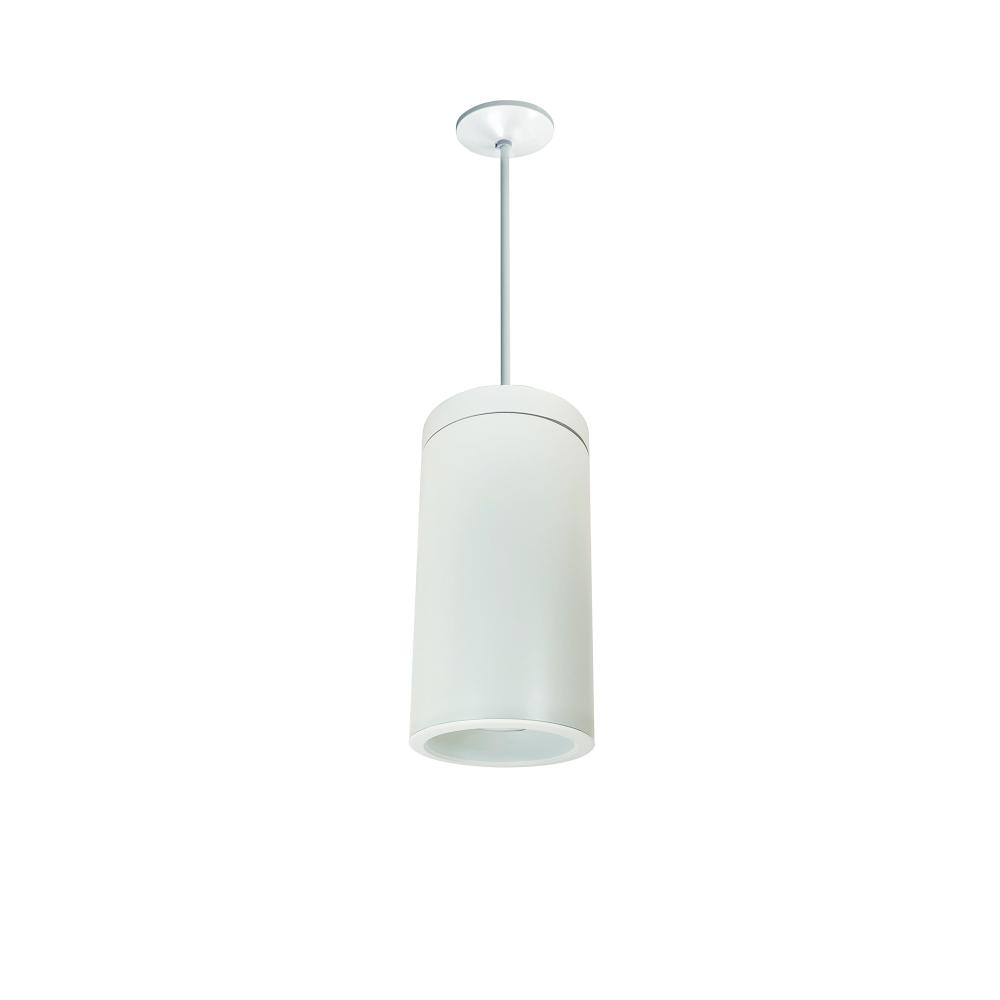 6&#34; Cobalt Pendant Mount Cylinder, White, 1000L, 3500K, White/White Reflector, 120V