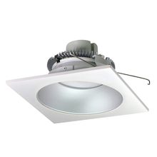 Nora NLCBC2-65330HZW/10 - 6" Cobalt Click LED Retrofit, Square Reflector with Round Aperture, 1000lm / 12W, 3000K, Haze