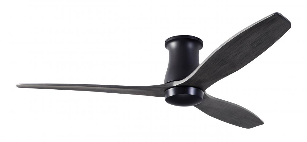 Arbor Flush DC Fan; Dark Bronze Finish; 54&#34; Ebony Blades; No Light; Wall/Remote Combo Control