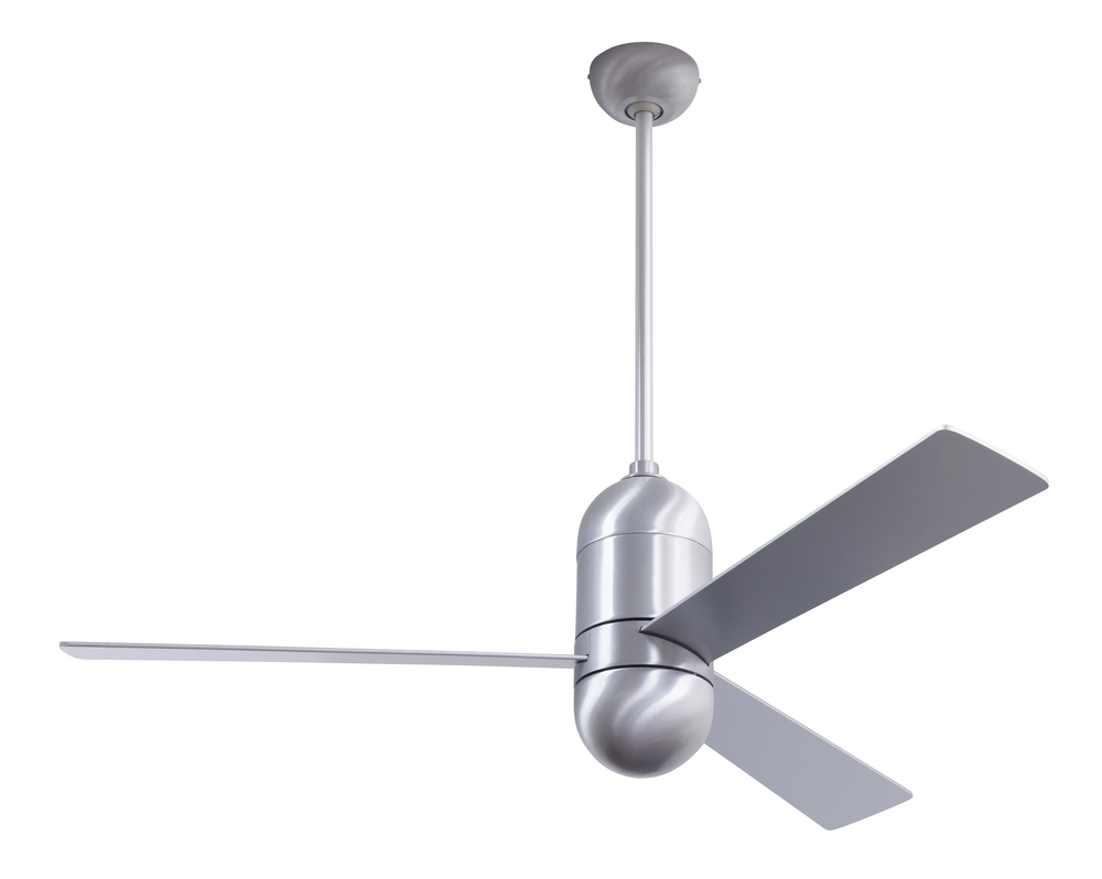 Cirrus DC Fan; Brushed Aluminum Finish; 50&#34; Aluminum Blades; No Light; Wall/Remote Combo Control