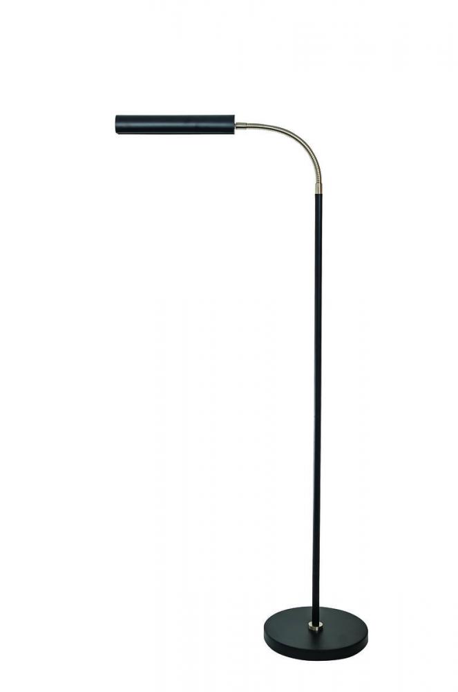 Fusion Flex Task Floor Lamp Black/Satin Nickel