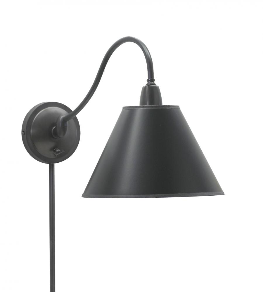 Hyde Park Wall Swings Oil Rubbed Bronze W/Black Parchment