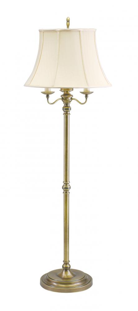 Newport 63&#34; Antique Brass Bridge Floor Lamps