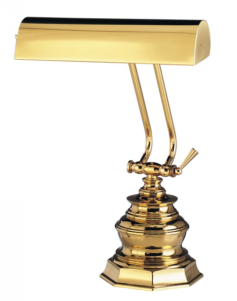 Desk/Piano Lamp 10&#34; In Polished Brass