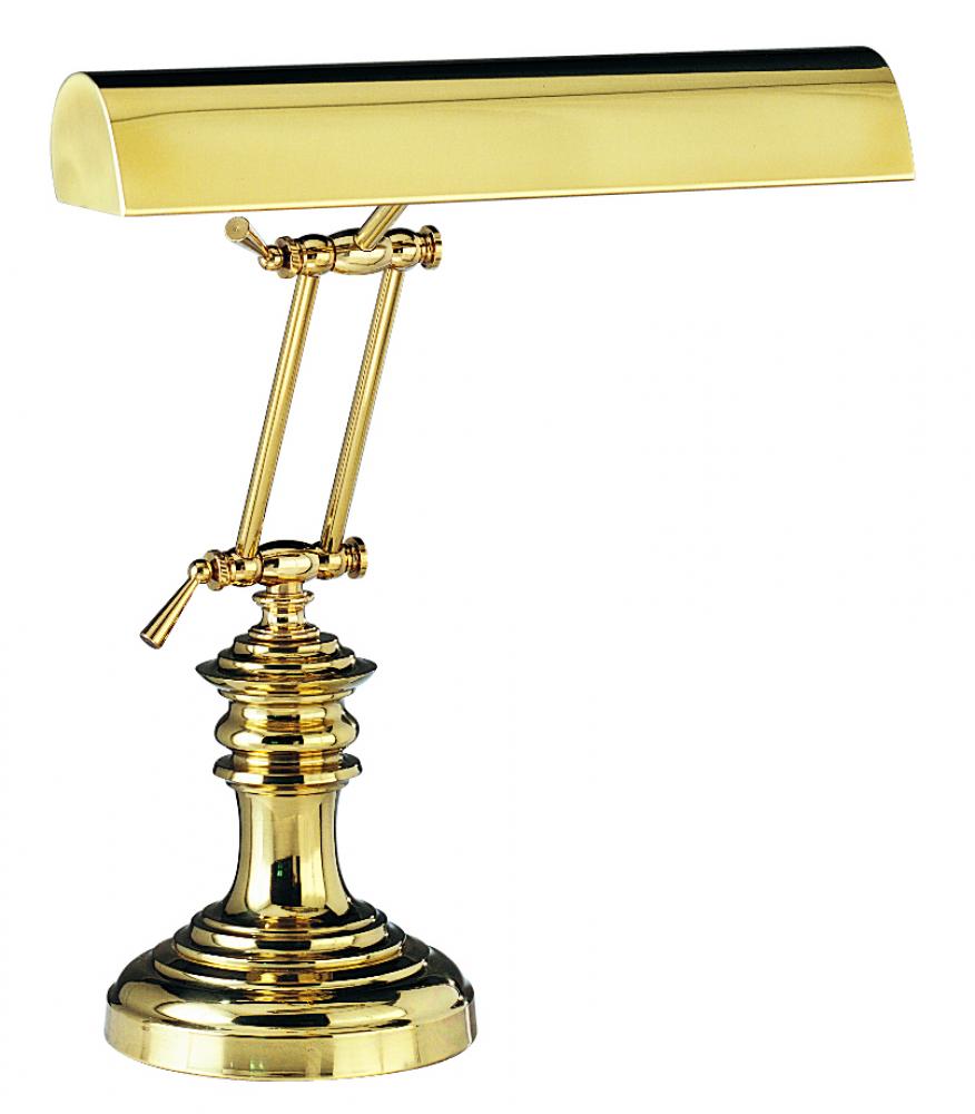 Desk/Piano Lamp 14&#34; Polished Brass