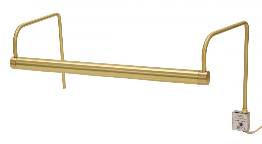 Slim-Line 16&#34; Satin Brass Plug-In Picture Lights