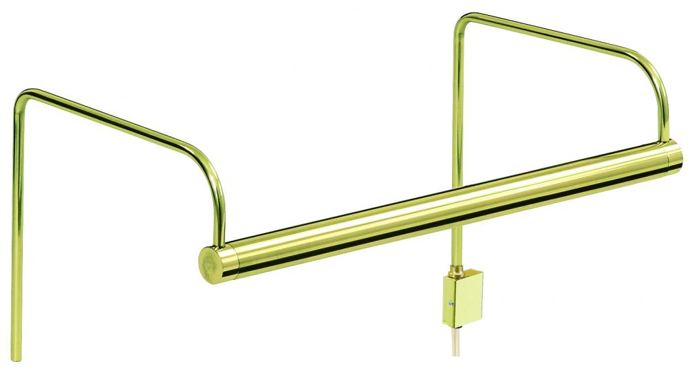 Slim-Line 6&#34; Polished Brass Plug-In Picture Lights