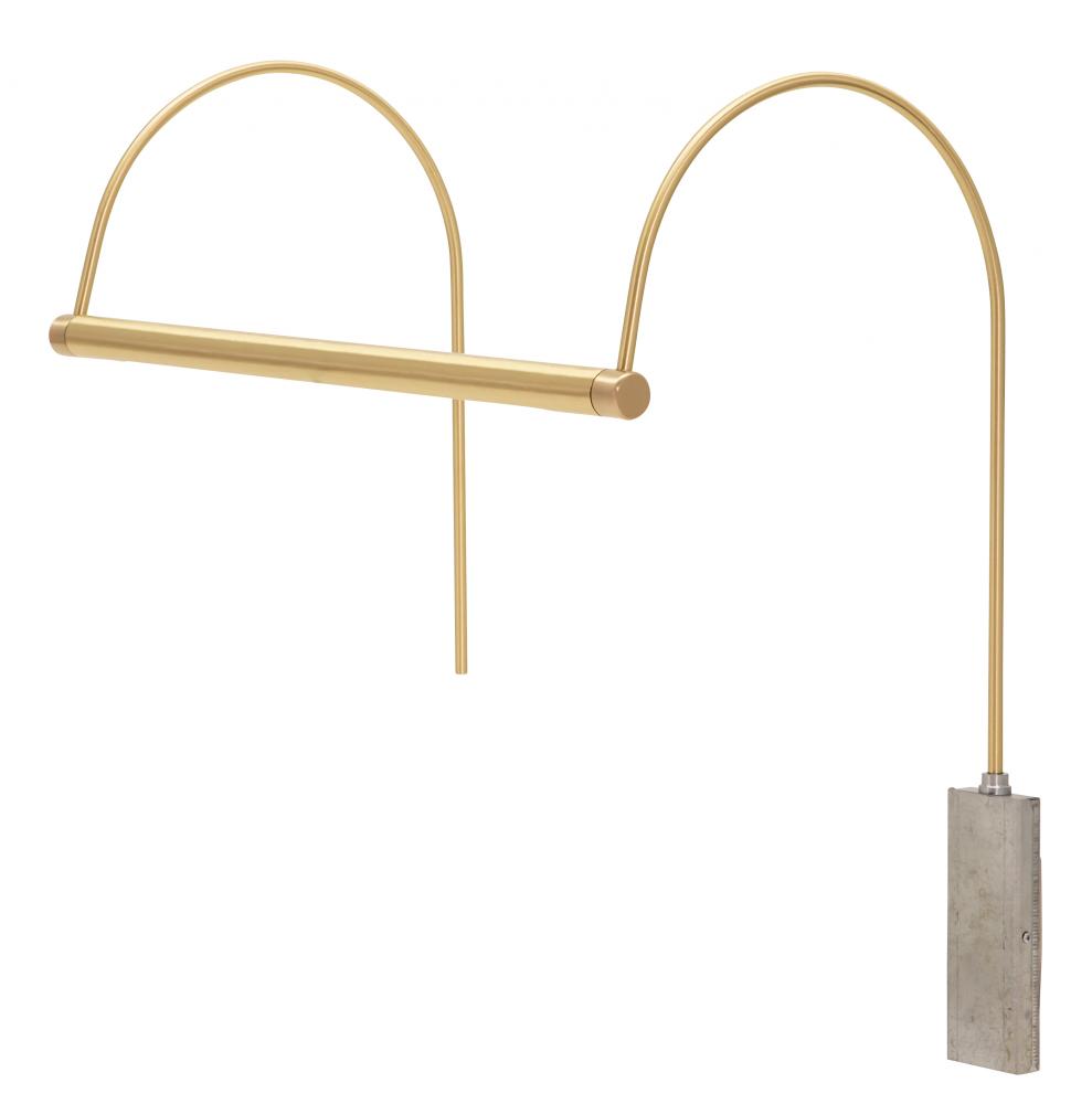 Ultra Slim-Line 15&#34; LED Satin Brass Plug-In Picture Lights