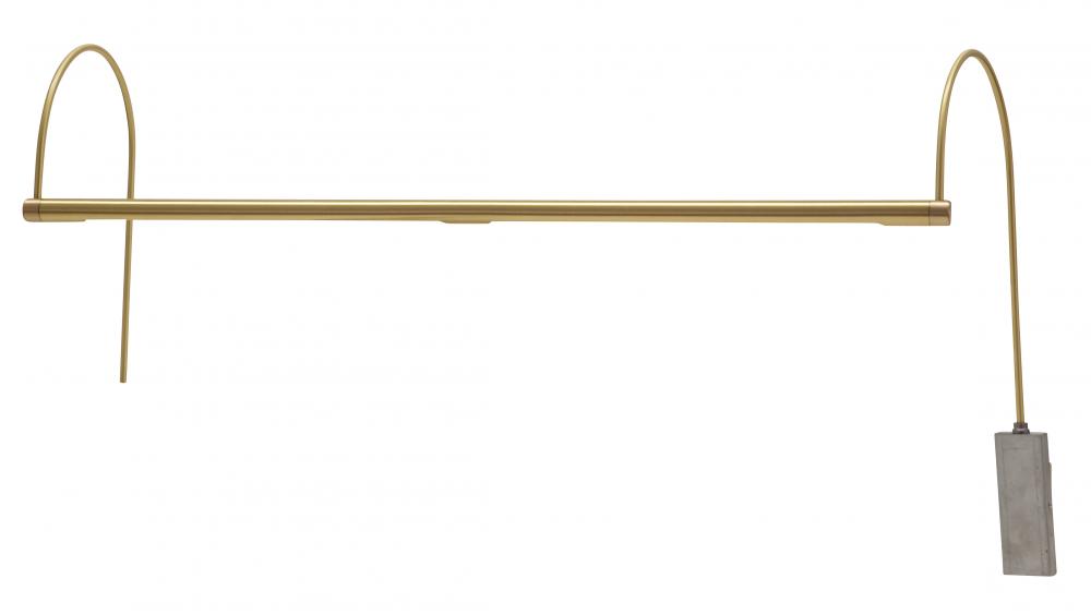 Ultra Slim-Line 28&#34; LED Satin Brass Plug-In Picture Lights