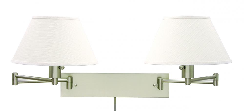 Home/Office Double Wall Swing Satin Brass