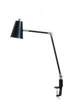 House of Troy AR403-BLK/SN - Aria Clip On Table Lamp Spot Light Black/Satin Nickel