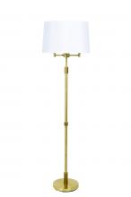 House of Troy KL300-BB - Killington Brushed Brass 6-Way Floor Lamps with Hardback Shade