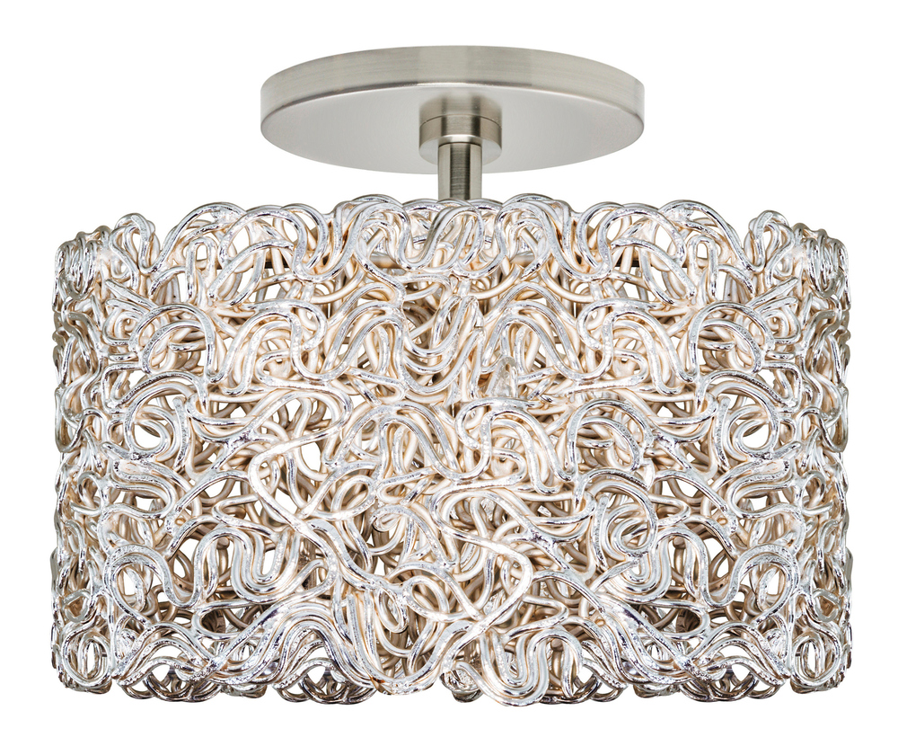 Ceiling 10&#34; Spaga Gold Polished Gold E26 120v LED A19 10W x 3