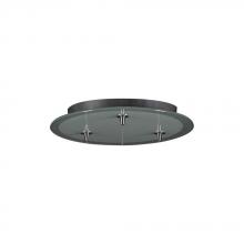 PLC Lighting 150 PAN - 3-Lite Glass Pendant Pan Canopy