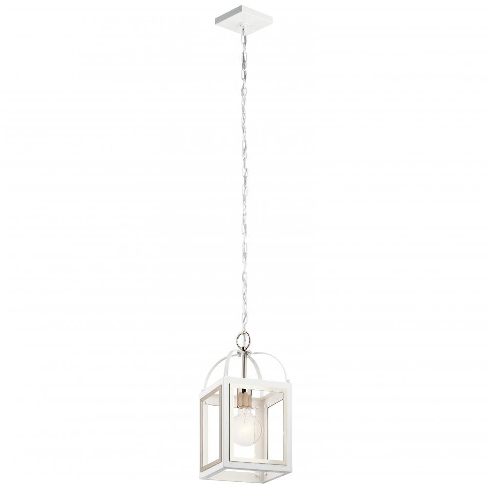 Vath™ 8&#34; 1 Light Pendant White