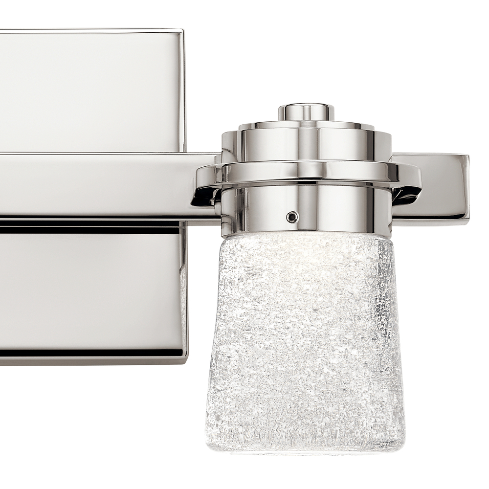 Vada 3000K LED 2 Light Vanity Light Polished Nickel