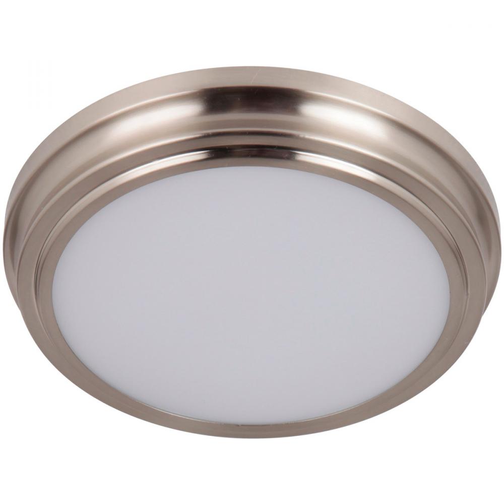 X66 Series 1 Light 9&#34; LED Flushmount in Brushed Polished Nickel