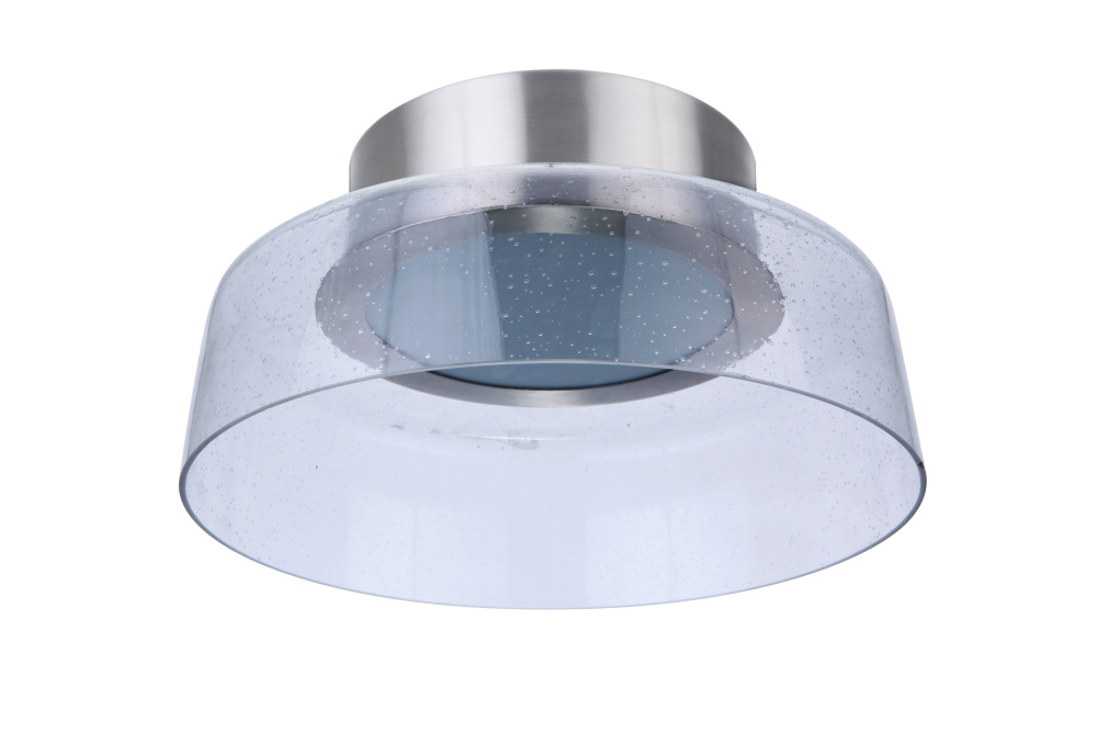 Centric 10.5&#34; LED Flushmount in Brushed Polished Nickel