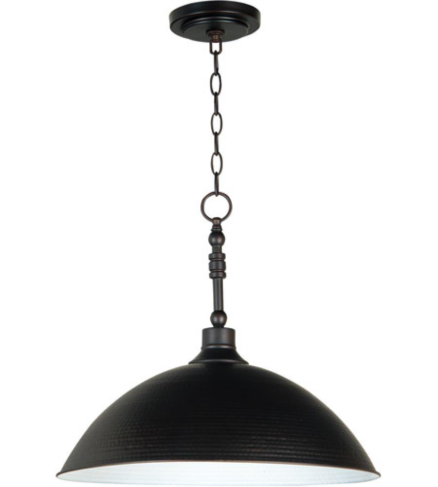 Timarron 1 Light Large Pendant in Aged Bronze Brushed