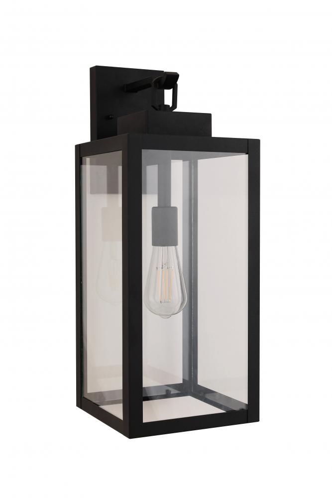 Marin 1 Light 20.13&#34; Outdoor Lantern in Textured Black