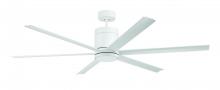 Craftmade TTE65W6 - 65" Tate in White w/ White Blades