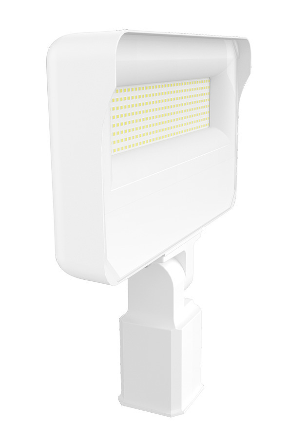 Floodlights, 17979 lumens, X34, 130W,  slipfitter mount, 80CRI 4000K, white, 120-277V, 0-10V dimmi