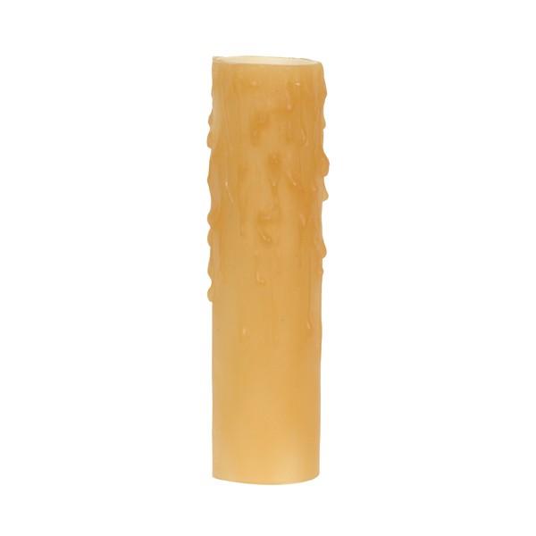 Bee&#39;s Drip (Bee&#39;s Wax) Candelabra Base; Amber (Honey) Finish; 7/8&#34; Inside Diameter;