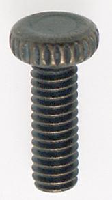 Steel Knurled Head Thumb Screw; 8/32; 1/2&#34; Length; Antique Brass Finish