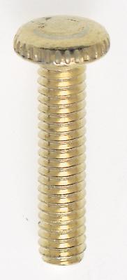 Steel Knurled Head Thumb Screws; 8/32; 3/4&#34; Length; Brass Plated