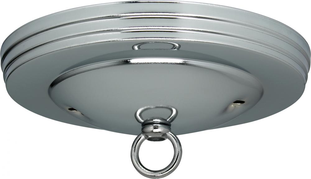 Standard Canopy Kit; Chrome Finish; 5&#34; Diameter; 7/16&#34; Center Hole; 2-8/32 Bar Holes;