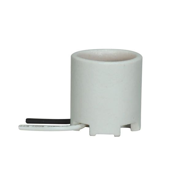 Keyless Porcelain Socket; Glazed With Paper Liner; 7/8&#34; Center To Center; 660W; 250V