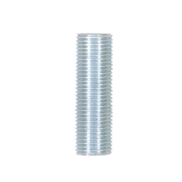 1/8 IP Steel Nipple; Zinc Plated; 2&#34; Length; 3/8&#34; Wide