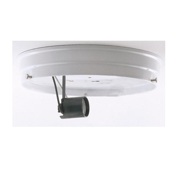 6&#34; 1-Light Ceiling Pan; White Finish; Includes Hardware; 60W Max