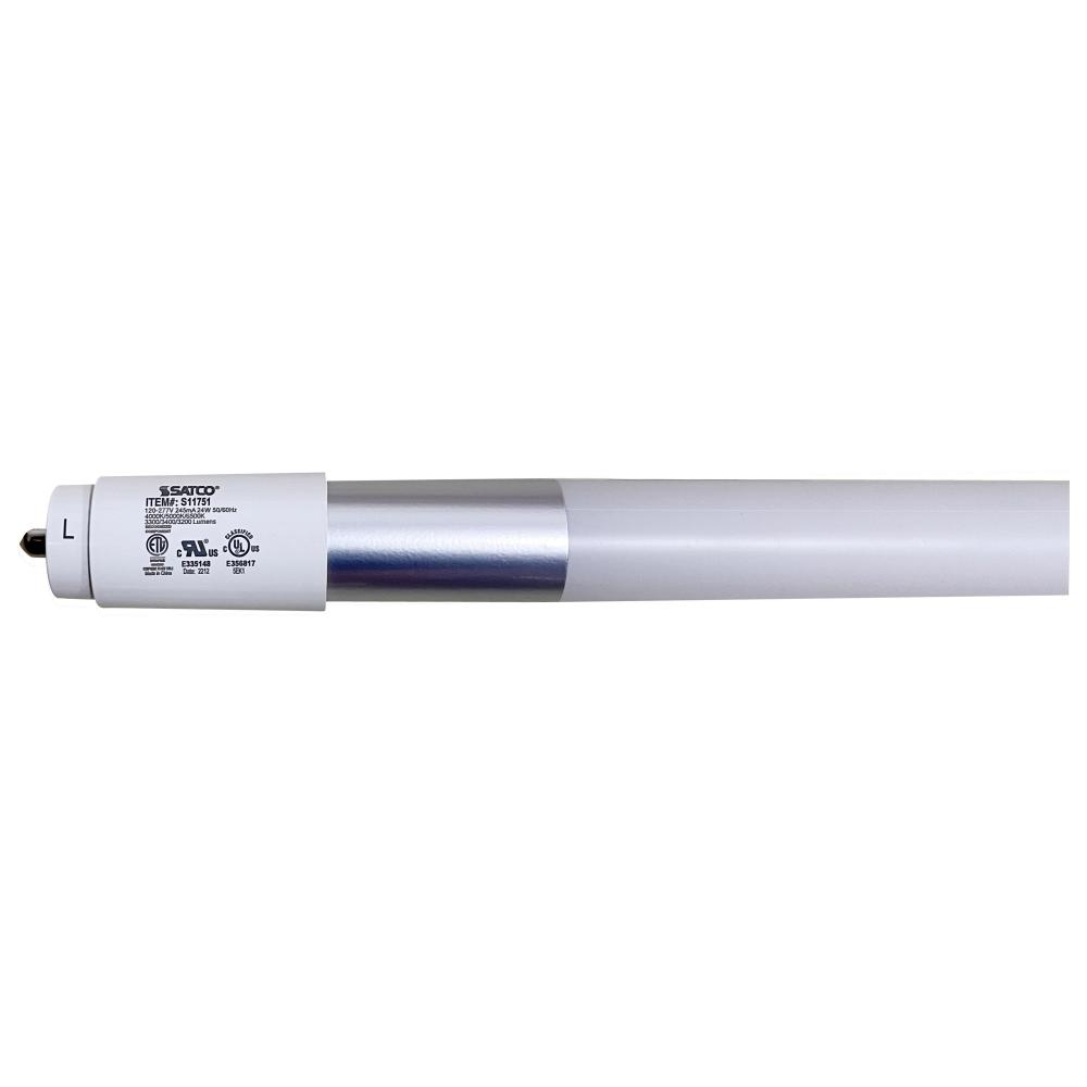 24 Watt T8 LED; Single Pin Base; CCT Selectable; Type B; Ballast Bypass; PET Shatterproof Coated;