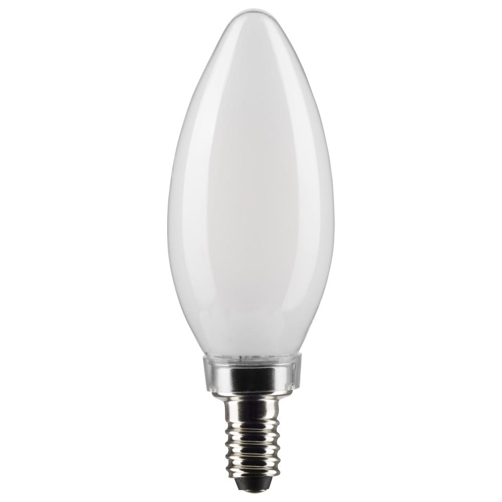 5.5 Watt B11 LED; Frost; Candelabra base; 90 CRI; 4000K; 120 Volt