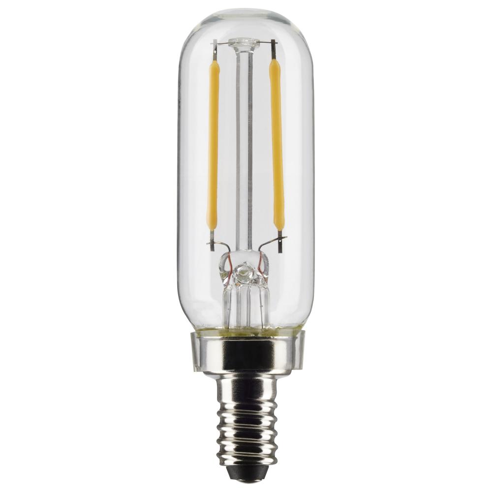 2.8 Watt T6 LED; Clear; Candelabra base; 90 CRI; 2700K; 120 Volt