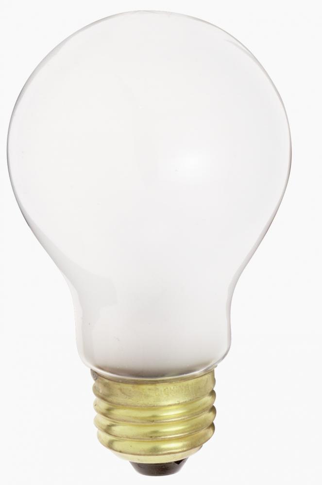 25 Watt A19 Incandescent; Frost; 1500 Average rated hours; 250 Lumens; Medium base; 12 Volt